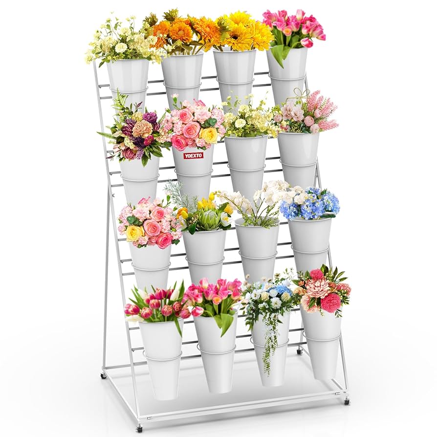 Amazon.com: YOEXTO Flower Display Stand 4 Layers with 16 PCS